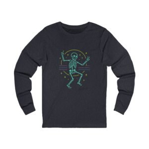 Neon Dancing Skeleton Rave Unisex  Adult Tee - Image 13