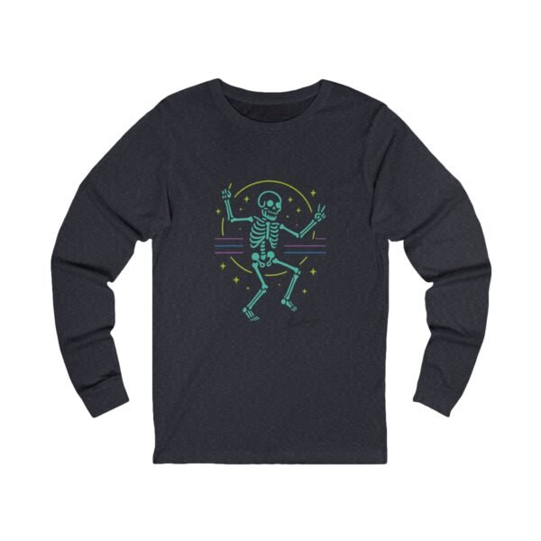 Neon Dancing Skeleton Rave Unisex  Adult Tee