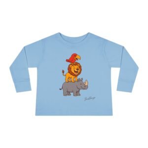 Cute Animal Stack Toddler Tee - Image 9